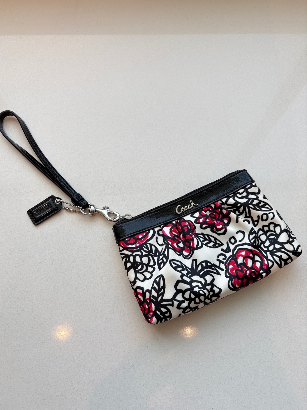 Coach Floral Wristlet